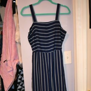 Jumper dark blue with white lines